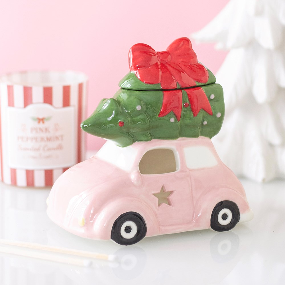 Quemador Coche Rosa Navideño 🎀🎄