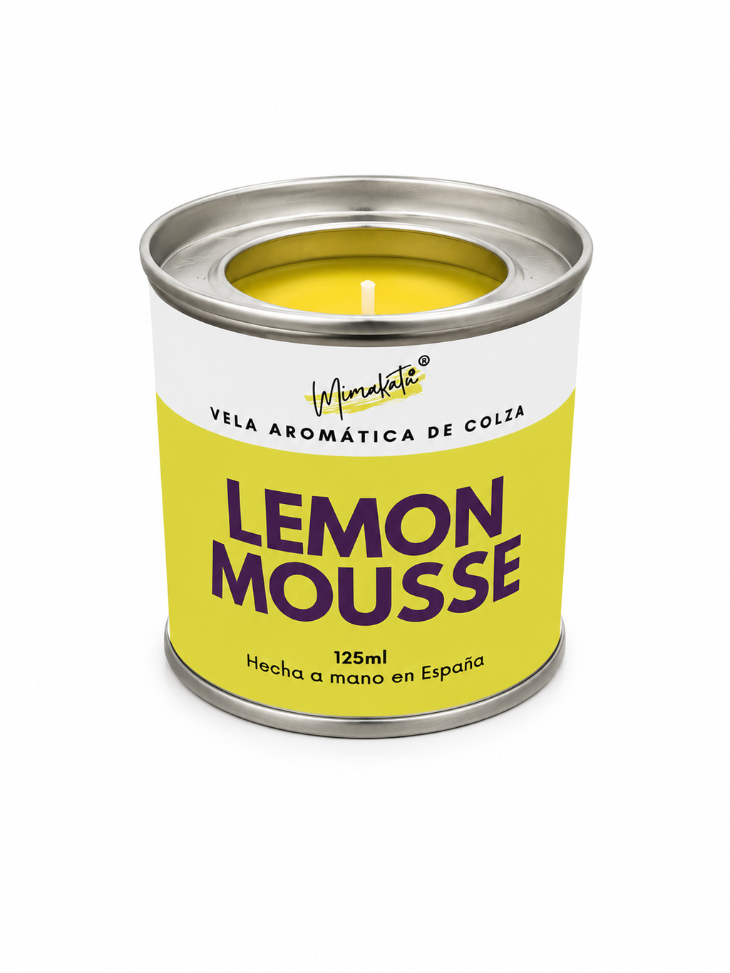 Lemon Mousse – Vela artesanal cítrica 🍋
