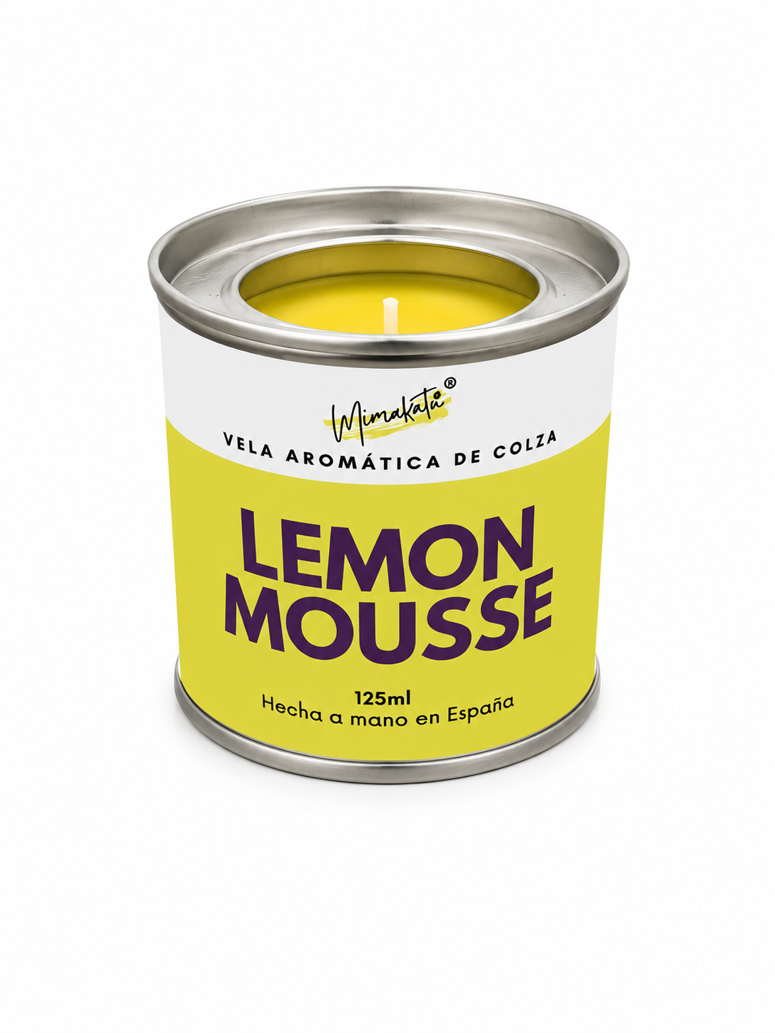 Lemon Mousse – Vela artesanal cítrica 🍋