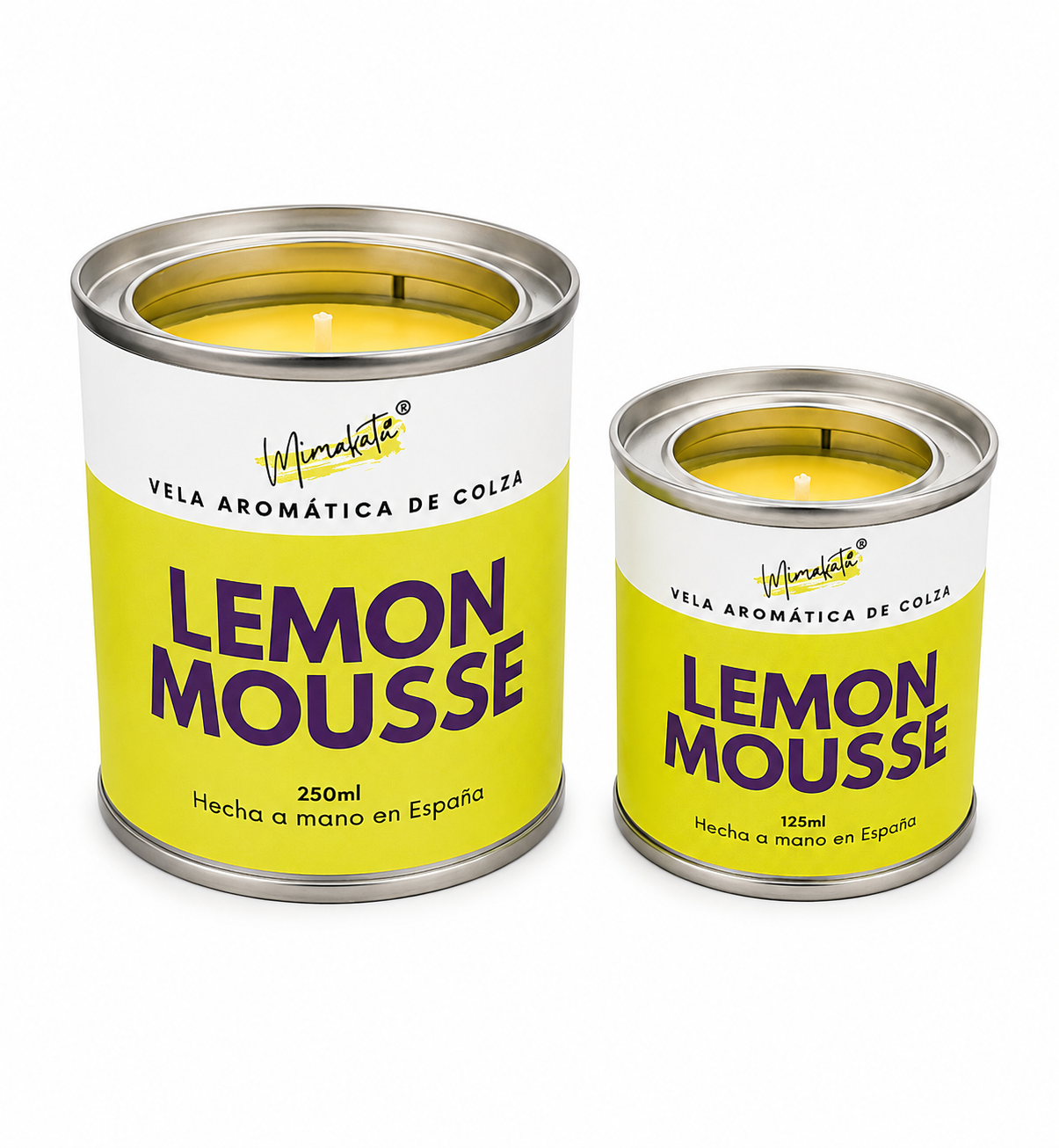 Lemon Mousse – Vela artesanal cítrica 🍋