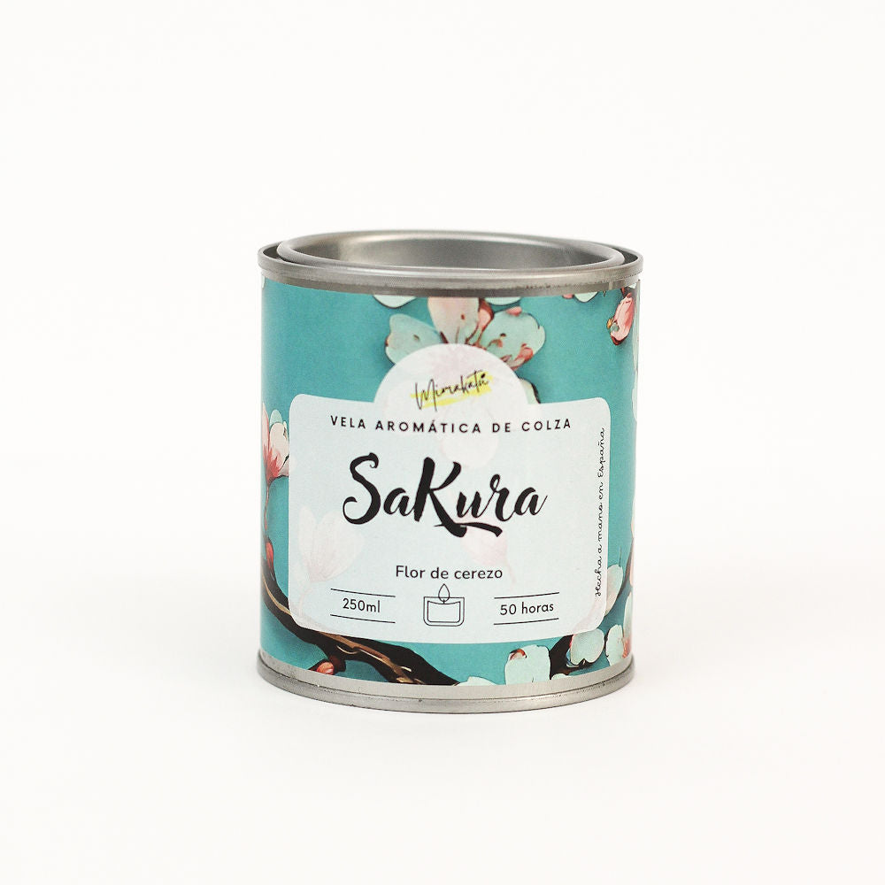 Sakura – Vela artesanal de flor de cerezo 🌸