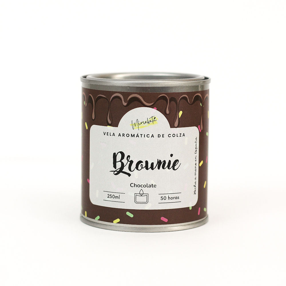 Brownie de Chocolate – Vela artesanal dulce 🍫