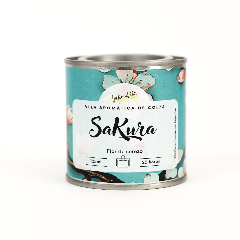 Sakura – Vela artesanal de flor de cerezo 🌸