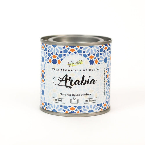 Arabia – Vela artesanal de naranja y mirra 🍊✨