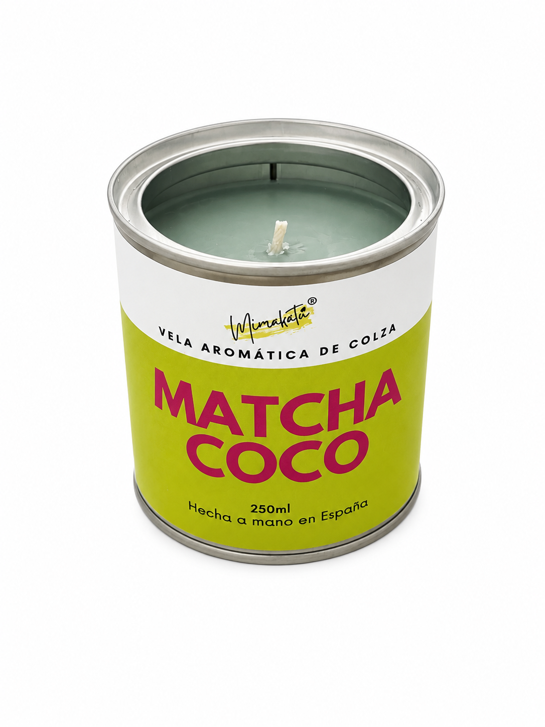 Matcha Coco – Vela artesanal exótica 🍵🥥