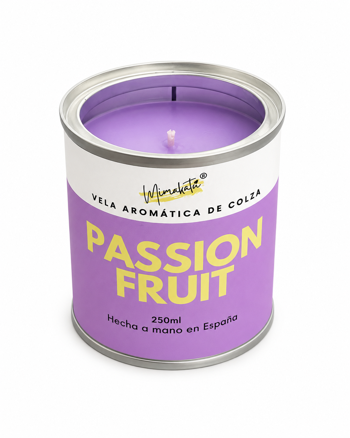 Passion Fruit – Vela artesanal tropical 🥭✨