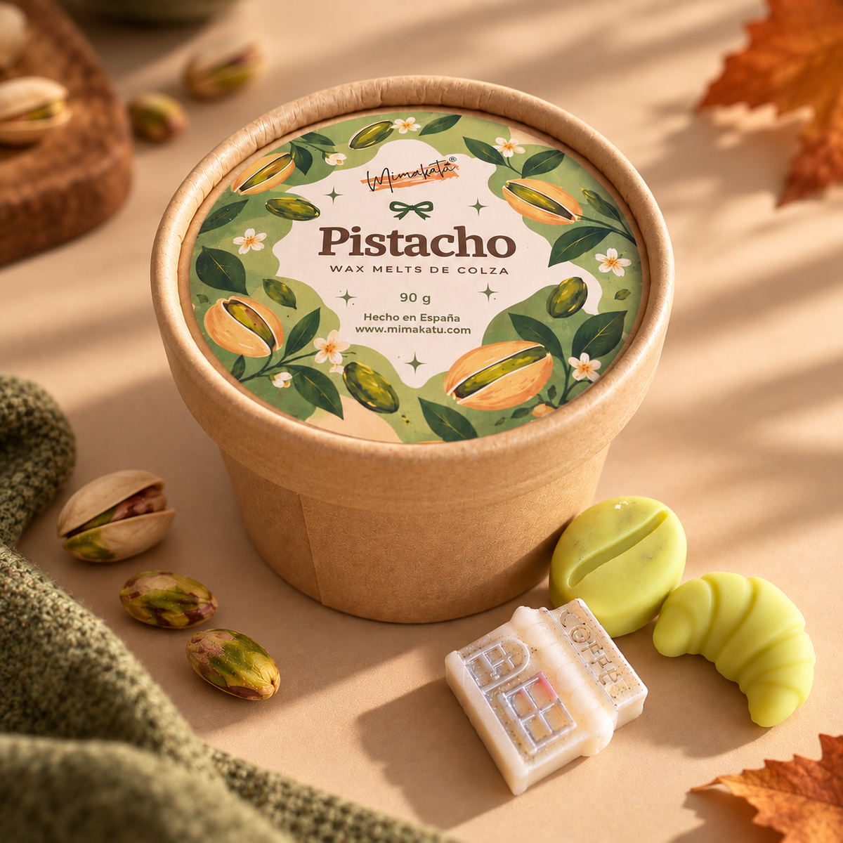 💚 Pistacho – Wax Melt de pistacho cremoso y dulce