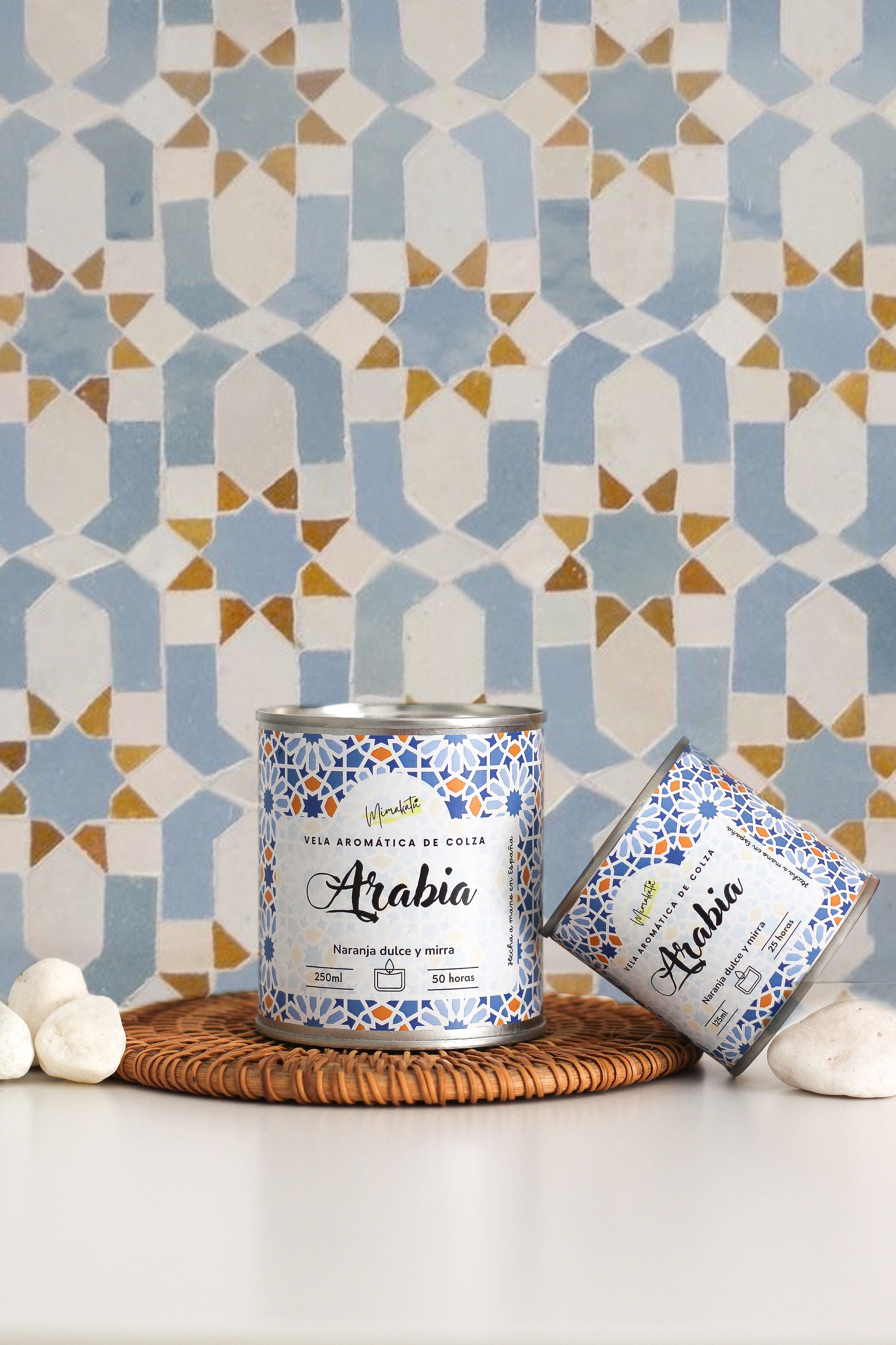 Arabia – Vela artesanal de naranja y mirra 🍊✨