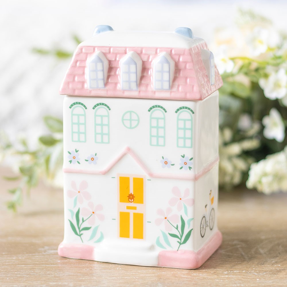 Quemador casa rosa pastel