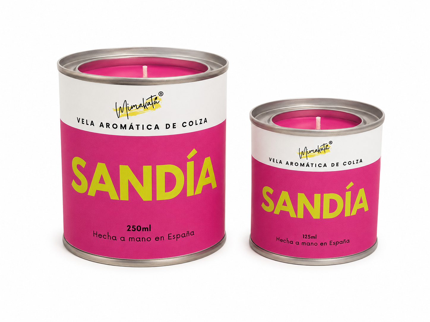 Sandía – Vela artesanal afrutada 🍉