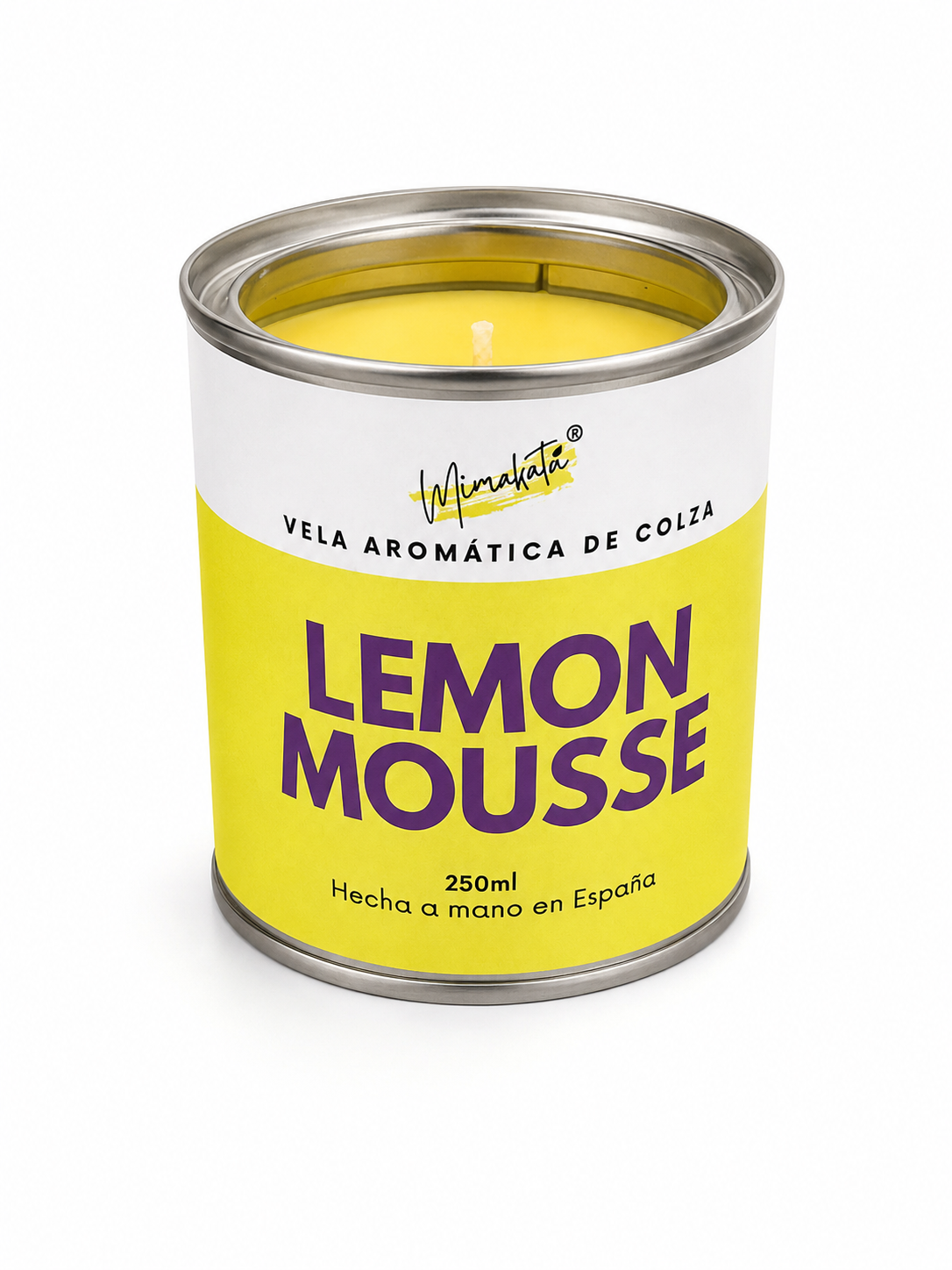 Lemon Mousse – Vela artesanal cítrica 🍋