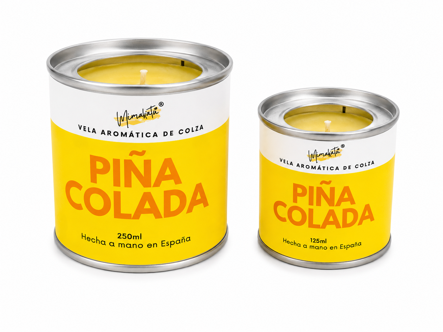 Piña Colada – Vela artesanal tropical 🍍🥥